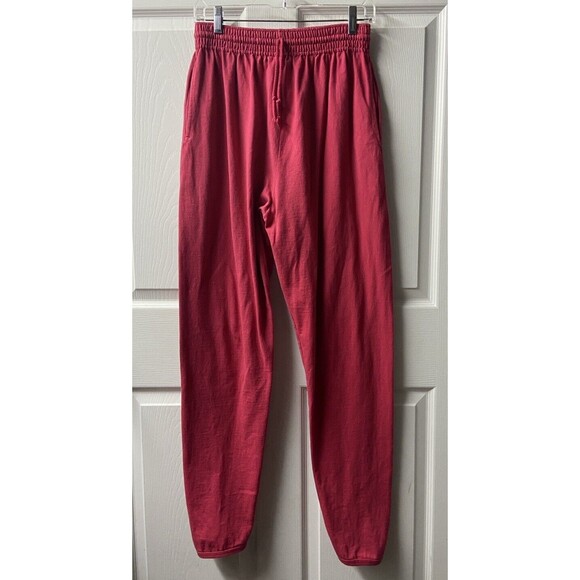 Lee Premium Jersey Y2K Joggers Mens Size Large Red Made in USA Tie Vintage - Picture 2 of 7